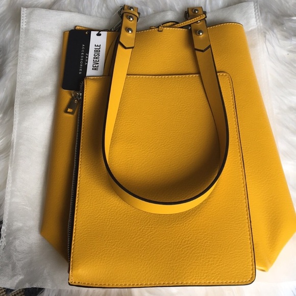LAST ONE - NWT Zara Reversible Bucket Bag - Picture 2 of 7